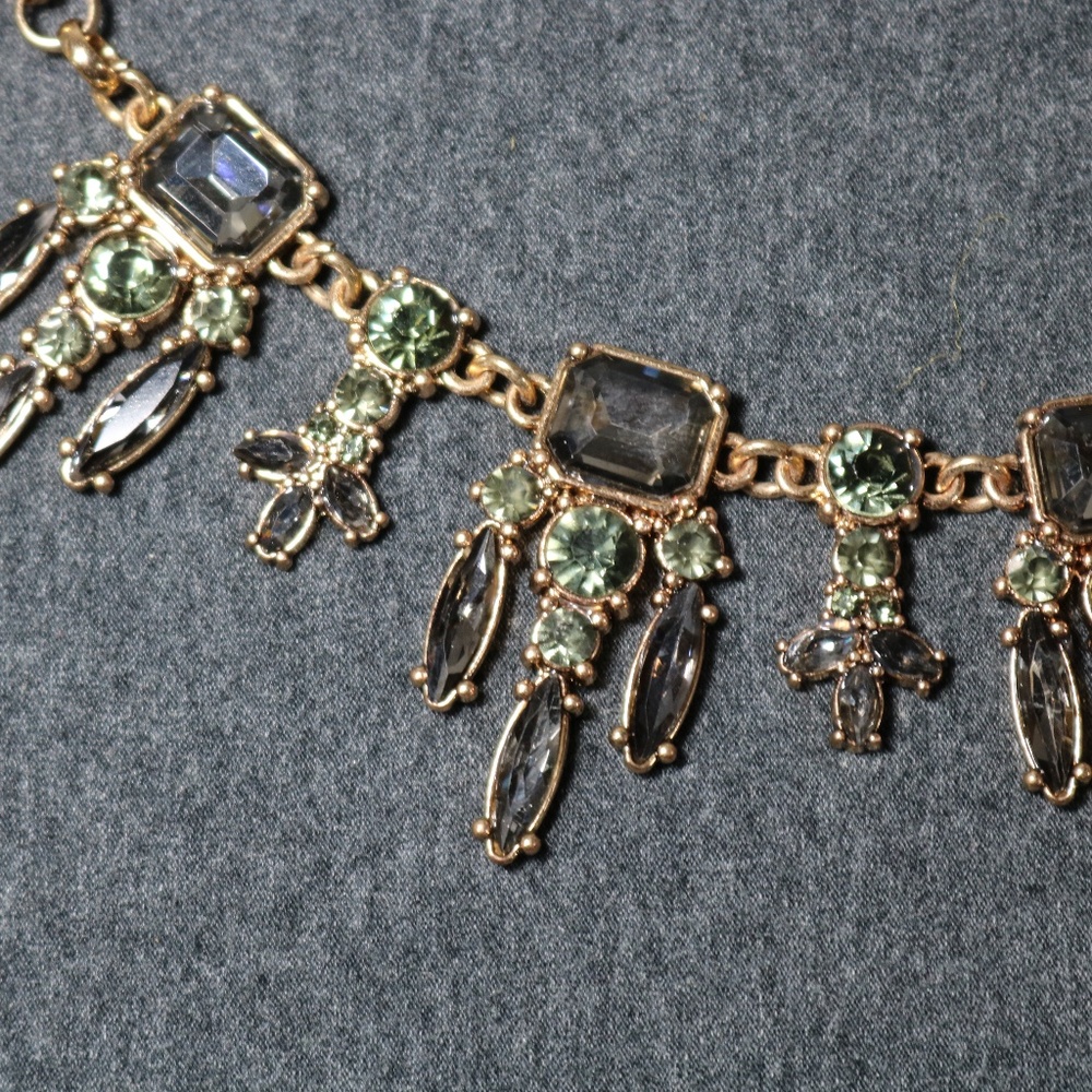 Iman Rhinestone Statement Necklace - image 7